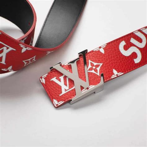 real vs fake supreme lv belt|louis vuitton supreme x real belt.